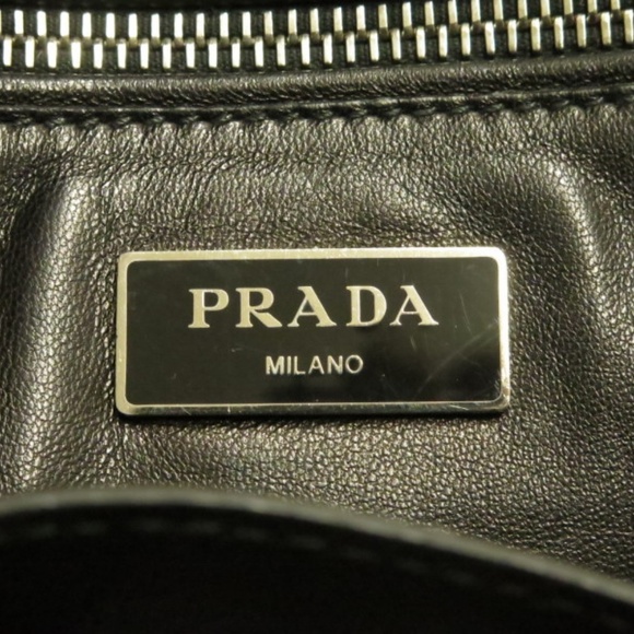Prada Twin Pocket Tote Bag Black Suede - Picture 8 of 8